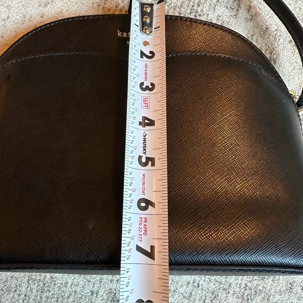Kate Spade Payton Dome Crossbody, Black Saffiano Leather - Picture 12 of 14